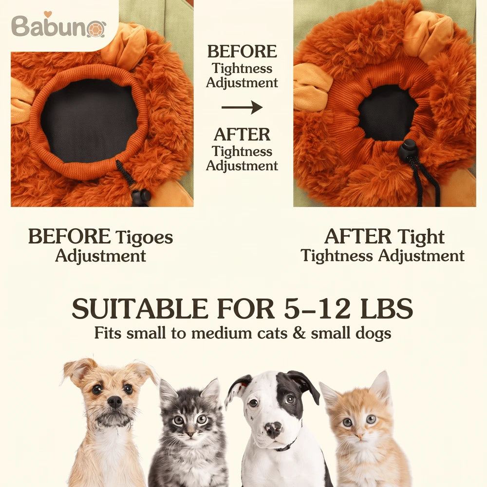 Lion Shaped Cat Carrier Bag