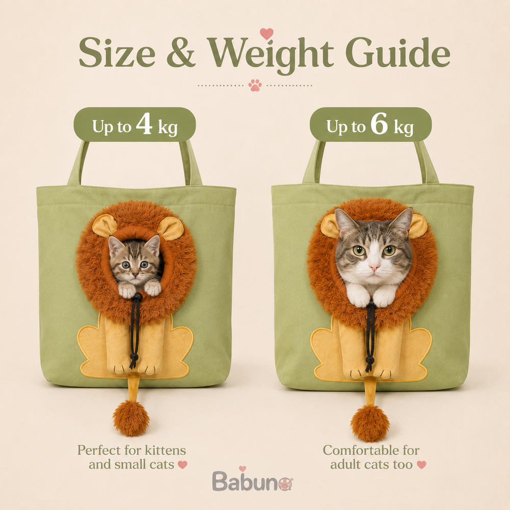 Lion Shaped Cat Carrier Bag